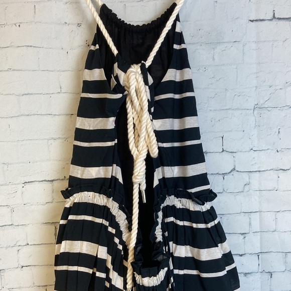 Jonathan Simkhai Swim Maxi Dress Rope Striped Halter XS Beach Coastal Vacation - Picture 11 of 16